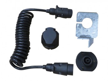 Spiraalkabelset 7-polig | Stekkers | PAK Aanhangwagens Spiraalkabelset 7-polig | PAK Aanhangwagens