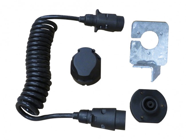 Spiraalkabelset 7-polig | Complete aansluitkabel, kabelboom | PAK Aanhangwagens Spiraalkabelset 7-polig | Afbeelding 1 | PAK Aanhangwagens