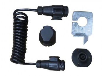 Spiraalkabelset 13-polig | Stekkers | PAK Aanhangwagens Spiraalkabelset 13-polig | PAK Aanhangwagens